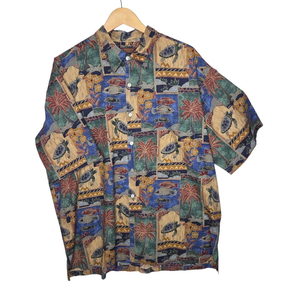 Tori Richard Honolulu  button down beach vacation  Honolulu XXL